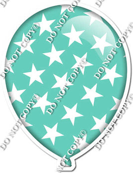 Flat Mint with Star Pattern Balloon