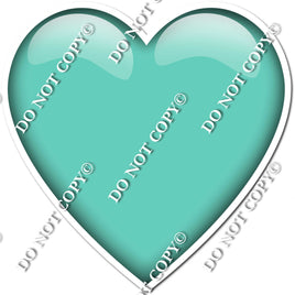 Flat - Mint Heart  - Style 1