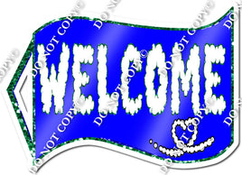 Air Mail - Blue & Green Welcome