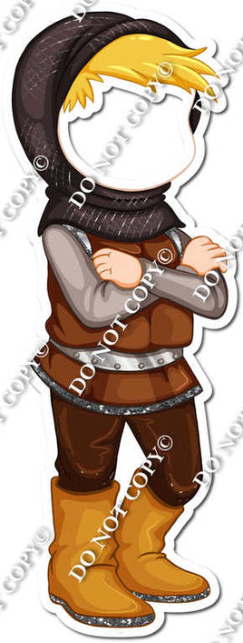 Light Skin Tone Medieval Boy Cut Out w/ Variant