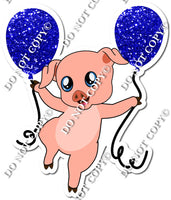 Pig with Blue Balloons w/ Variants