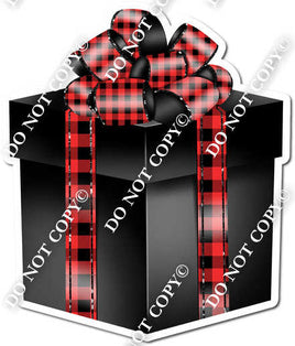 Red Plaid Present - Style 4