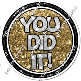 You Did It Circle Statement w/ Variant