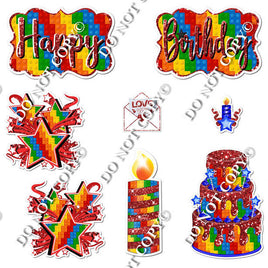 8 pc Quick Sets #1 - Building Block & Red Flair-hbd0327