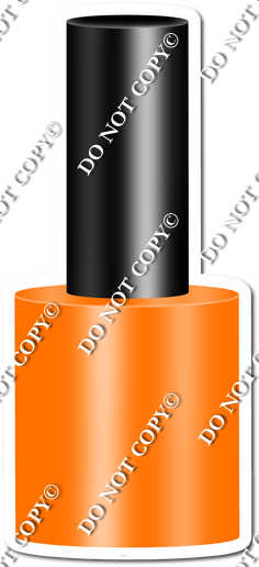 Flat Orange Nail Polish w/ Variant
