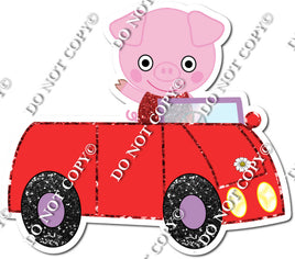 Little Pig in Car w/ Variants