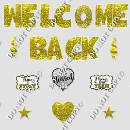 14 pc Yellow Swift Welcome Back Theme0577