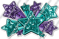 XL Star Bundle - Teal & Purple