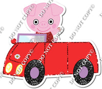 Little Pig in Car w/ Variants