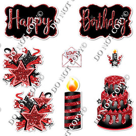8 pc Quick Sets #1 - Red & Black