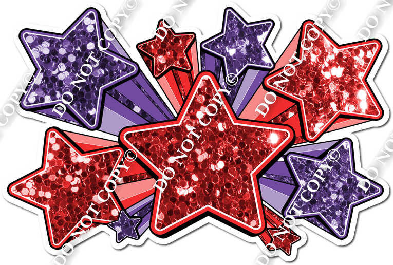 XL Star Bundle - Red & Purple| Sign Swag USA