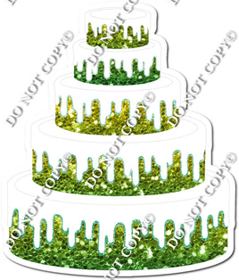 Yellow, Green Ombre Cake