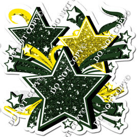 Hunter Green & Yellow Star Bundle w/ Variant