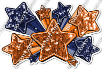 XL Star Bundle - Orange & Navy Blue