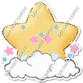 Star - Baby Blue & Baby Pink Stars