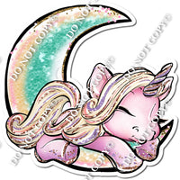 Pink Unicorn on Moon w/ Variants