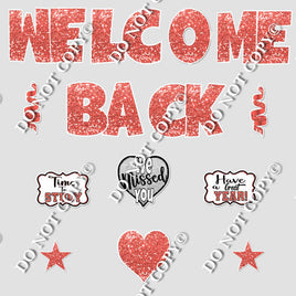 14 pc Coral Swift Welcome Back Theme0560