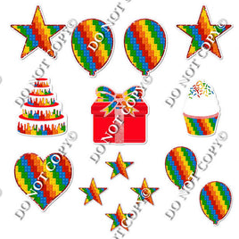 14 pc - Flair Set -  Building Blocks