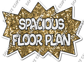 Spacious Floor Plan Statement - Gold w/ Variants