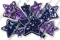 XL Star Bundle - Navy Blue & Purple