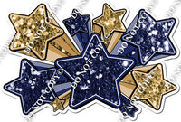 XL Star Bundle - Navy Blue & Gold