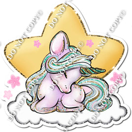 Pink & Teal Unicorn by Star w/ Variants