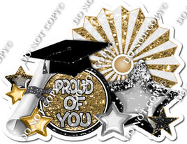 Gold Proud of You Statement with Fan w/ Variant