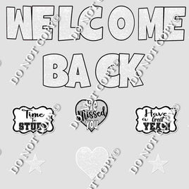 14 pc White Swift Welcome Back Theme0579