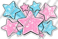 XL Star Bundle - Baby Pink & Baby Blue