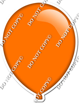 Flat - Orange Balloon  - Style 1