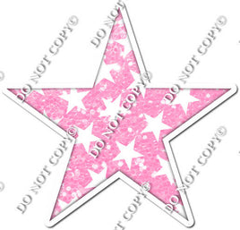 Sparkle Baby Pink with Star Pattern Star
