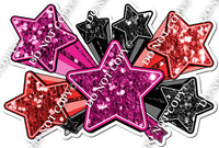 XL Star Bundle - Hot Pink, Black, Red