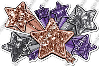 XL Star Bundle - Rose Gold, Silver, Purple