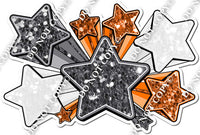 XL Star Bundle - Silver, White, Orange