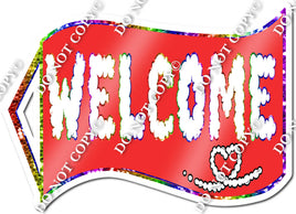 Air Mail - Red & Rainbow Welcome