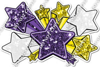 XL Star Bundle - Purple, Yellow, White