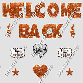 14 pc Orange Swift Welcome Back Theme0570