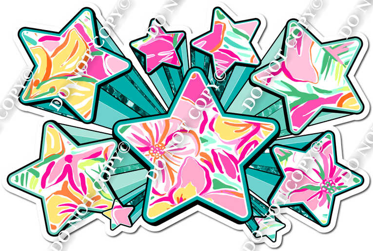 XL Star Bundle - Pink Floral| Sign Swag USA