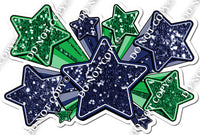 XL Star Bundle - Navy Blue & Green