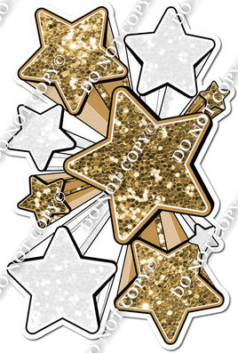 XL Star Bundle - Gold & White