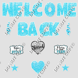 14 pc Baby Blue Swift Welcome Back Theme0553
