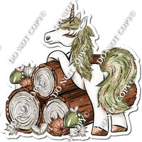 Sage & Brown Unicorn On Logs w/ Variants