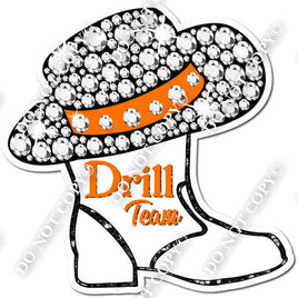 Drill Team Boots - Orange