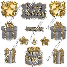 12 pc Quick Sets #2 - Gold & Silver Flair-hbd0340