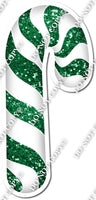 Sparkle Green & White Candy Cane w/ Variants