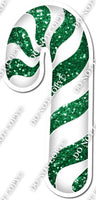 Sparkle Green & White Candy Cane w/ Variants