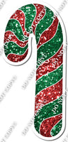 Sparkle Red & Green Candy Cane w/ Variants