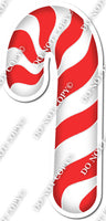 Flat Red & White Candy Cane w/ Variants