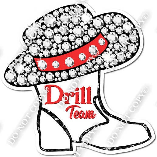Drill Team Boots Clip Art
