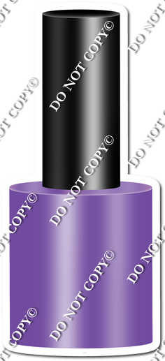 Flat Purple Nail Polish w/ Variant